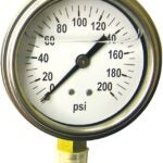 Green Leaf LG 200 1 PK Pressure Gauge, Liquid Filled