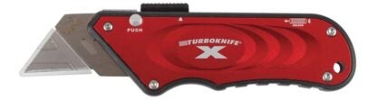 Olympia Tools 33-132 Utility Knife, 1.18 in L Blade, 4.06 in W Blade, Straight Handle, Red Handle