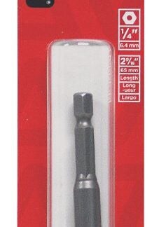 Task T67071 Magnetic Nutsetter, 1/4 in Drive, Hex Drive, 2-9/16 in L, 1/PK