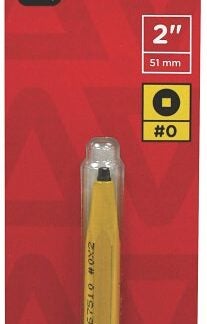 Task T67510 Screwdriver Bit, #0 Drive, 2 in L, Steel