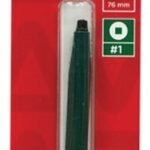 TASK T67711 Screwdriver Bit, #1 Drive, 3 in L, Steel