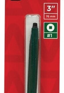 TASK T67711 Screwdriver Bit, #1 Drive, 3 in L, Steel