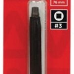 TASK T67713 Screwdriver Bit, #3 Drive, 3 in L, Hardened Tool Steel