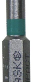 Task T68241 Impact Driver Bit, #1 Drive, Robertson Drive, 2 in L, S2 Steel