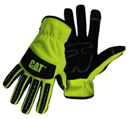 Cat CAT012250M Utility Gloves, Men's, M, Open Cuff, Green