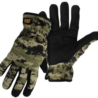 Cat CAT012270M Utility Gloves, Men's, M, Open Cuff, Spandex, Camouflage