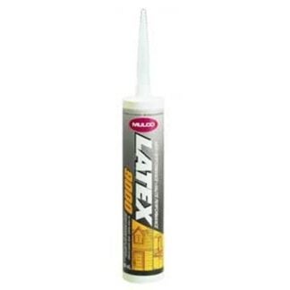 Mulco Latex 9000 137-010 Thermoplastic Sealant, White,-5 to 122 deg F, 300 mL Cartridge Sells in Quantity of 24