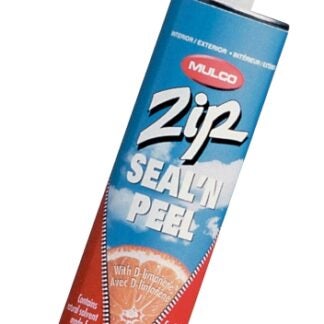 Mulco Zip Seal'N Peel 141980 Removable Sealant, Clear, -22 to 100 deg F, 300 mL Cartridge