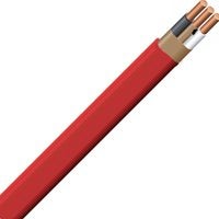 Romex 47230831 Building Wire, Red Sheath, 12 AWG Wire, 2-Conductor, 30 m L, Copper Conductor, PVC Insulation