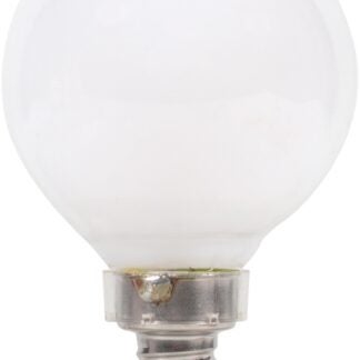 Sylvania 40797 Natural LED Bulb, Decorative, G16.5 Lamp, 40 W Equivalent, E12 Lamp Base, Dimmable, Frosted