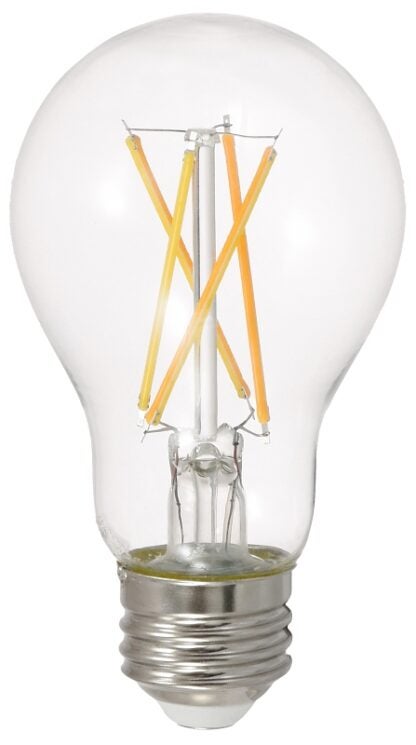 Sylvania 40686 Natural LED Bulb, General Purpose, A19 Lamp, 40 W Equivalent, E26 Lamp Base, Dimmable, Clear