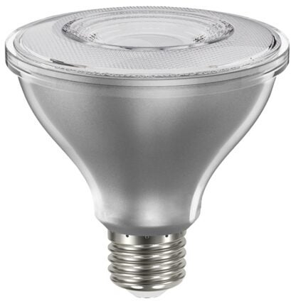 Sylvania 40914 Natural LED Bulb, Flood/Spotlight, PAR30 Lamp, E26 Lamp Base, Dimmable, Clear, Cool White Light