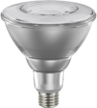 Sylvania 40900 Natural LED Bulb, Flood/Spotlight, PAR38 Lamp, E26 Lamp Base, Dimmable, Clear, Daylight