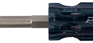 Picquic SIXPAC Plus Series 88001 Multi-Bit Screwdriver, Phillips, Robertson, Slotted Drive, Solid Handle