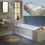 Maax 102722-000-001-00 Bathtub, 40 to 52 gal, 59-7/8 in L, 31-7/8 in W, 20-1/2 in H, Drop-In Installation, Acrylic