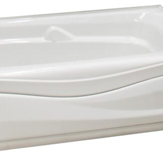 Maax Corinthia II 105684-002-001-10 Bathtub, 35 to 47 g, 59-3/4 in L, 29-7/8 in W, 21 in H, Alcove Installation, Acrylic