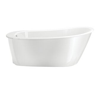 Maax Sax 105797-000-002-10 Bathtub, 44 gal, 60 in L, 32 in W, 24-7/8 in H, Free-Standing Installation, Acrylic, White