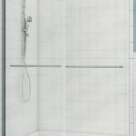 MAAX Aura 135663-900-084-000 Shower Door, 18-1/2 to 22-1/2 in W Opening, 67-7/8 in H Opening, Semi-Frameless Frame