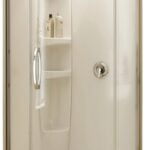 MAAX 105760-000-001-10 Shower Kit, 36 in L, 36 in W, 78 in H, Acrylic, Chrome, Round, 8 mm Glass