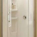 MAAX 105753-000-001-00 Olympia Shower Panel, 36 in W, 78 in H, Acrylic, White, Corner Mounting