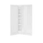 Maax 106108-000-100 Wall Set, 38-1/8 in L, 38-1/8 in W, 75-3/4 in H, Acrylic, Direct to Stud Installation