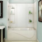 MAAX Elan 101343-000-001 Bathtub Wall Kit, 59 in H, 60-1/2 in W, Acrylic, White, Glue Up Installation, Smooth Wall