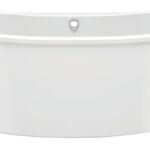 MAAX Delsia 6636 Series 106193-000-002 Bathtub, 59 gal Capacity, 66 in L, 36 in W, 26-5/8 in H, Acrylic, White, Oval