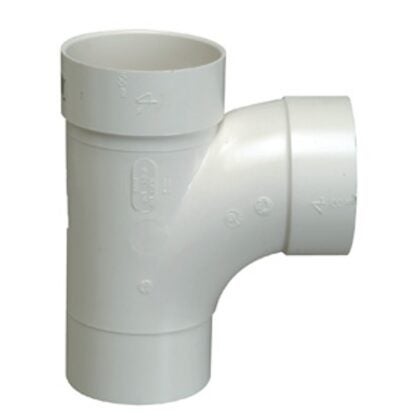 IPEX 40157 Pipe Tee Wye, 4 in, Spigot x Hub, PVC