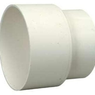 IPEX 40704 Pipe Adapter, 4 in, Spigot Hub x Hub, PVC, White