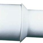 IPEX 40934 Extended Pipe Adapter Bushing, 4 x 3 in, Spigot x Hub, PVC, White