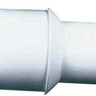 IPEX 40934 Extended Pipe Adapter Bushing, 4 x 3 in, Spigot x Hub, PVC, White