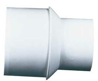 IPEX 40934 Extended Pipe Adapter Bushing, 4 x 3 in, Spigot x Hub, PVC, White