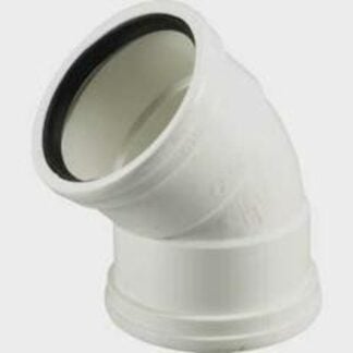 IPEX 043505 Pipe Elbow, 5 in, Hub, 45 deg Angle, PVC, White, SCH 35 Schedule