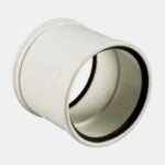 IPEX 043640 Gasketed Sewer Coupling, 4 in, Hub, PVC, White