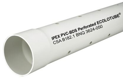 IPEX Ecolotube Series 003435 Sewer Pipe, 3 in, 10 ft L, PVC