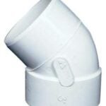 IPEX 040402 Pipe Elbow, 3 in, Hub x Spigot, 45 deg Angle, PVC