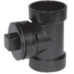 IPEX 027147 Cleanout Tee with Plug, 4 in, Hub x Hub x FPT, SCH 40 Schedule