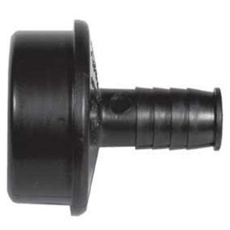 IPEX 027278 Dishwasher Pipe Adapter, 1-1/2 x 1/2 in, Spigot x Barb, ABS, Black