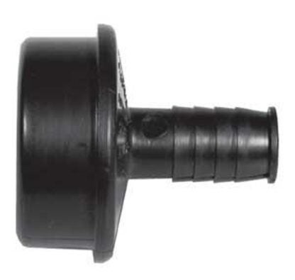 IPEX 027278 Dishwasher Pipe Adapter, 1-1/2 x 1/2 in, Spigot x Barb, ABS, Black