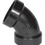 IPEX 027262 Pipe Elbow, 2 in, Hub, 60 deg Angle, ABS, SCH 40 Schedule