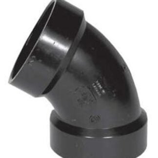 IPEX 027264 Pipe Elbow, 4 in, Hub, 60 deg Angle, ABS, SCH 40 Schedule