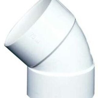 IPEX 040502 Pipe Elbow, 3 in, Hub, 45 deg Angle, PVC