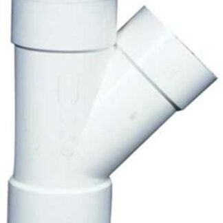 IPEX 040302 Pipe Wye, 3 x 3 x 3 in, Hub, PVC