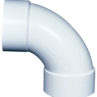 IPEX 040214 Pipe Elbow, 4 in, Hub, 90 deg Angle, PVC