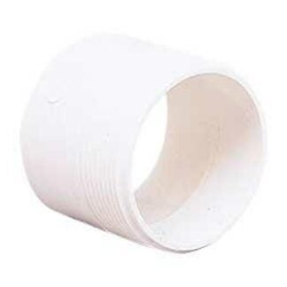 IPEX 040723 Pipe Adapter, 4 in, Hub x MPT, PVC, White