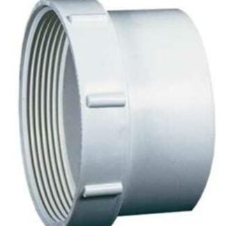 IPEX 040949 Pipe Adapter, 4 in, Hub x FIP, PVC, White