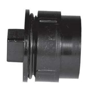 IPEX 027707 Cleanout Adapter with Plug, 2 in, Spigot x FPT, Black, SCH 40 Schedule