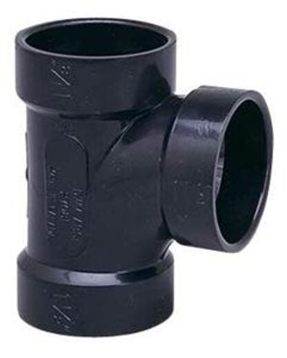 IPEX 027083 Sanitary Pipe Tee, 3 in, Hub, ABS, SCH 40 Schedule