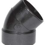 IPEX 027223 Pipe Elbow, 3 in, Hub x Spigot, 45 deg Angle, ABS, SCH 40 Schedule