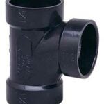 IPEX 027066 Sanitary Pipe Tee, 4 x 3 in, Hub, ABS, SCH 40 Schedule